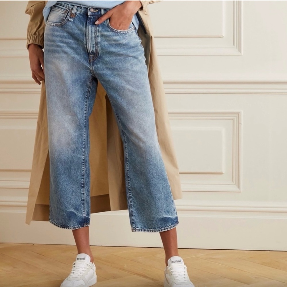 R13 Women’s Cropped Royer Jeans Size 28 Benji Blue